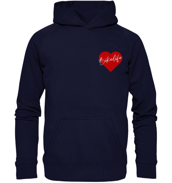 Bikelife Liebe Druck - Basic Hoodie – Bild 2