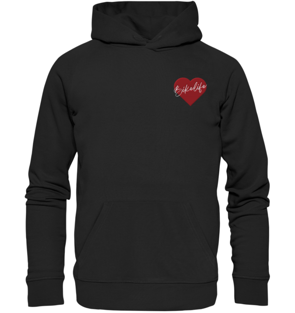 Bikelife Liebe - Organic Hoodie (Stick)