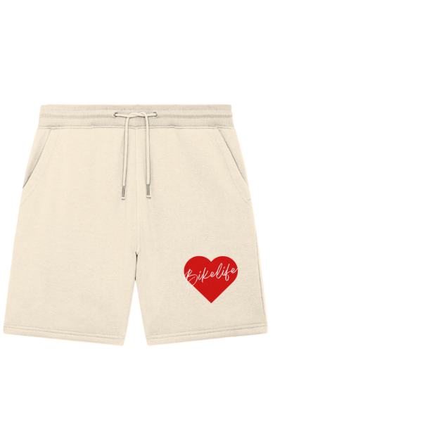 Bikelife Liebe Druck - Organic Jogger Shorts – Bild 4