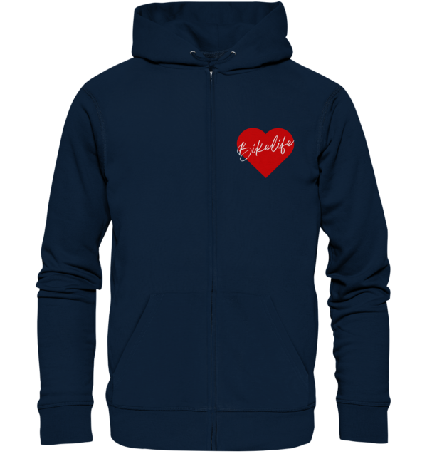 Bikelife Liebe - Organic Zipper – Bild 3