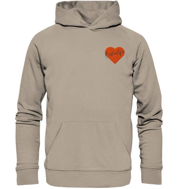 Bikelife Liebe BLK - Organic Hoodie (Stick)